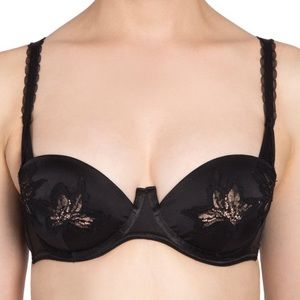 Dita Von Teese Park Avenue Silk Plunge Bra